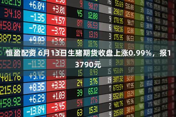 恒盈配资 6月13日生猪期货收盘上涨0.99%，报13790元